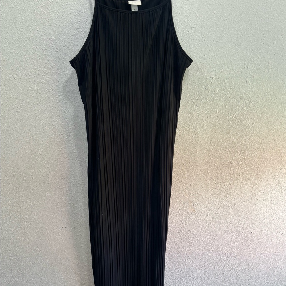 NWT a new day Black Sleeveless Pleated Maxi Dress